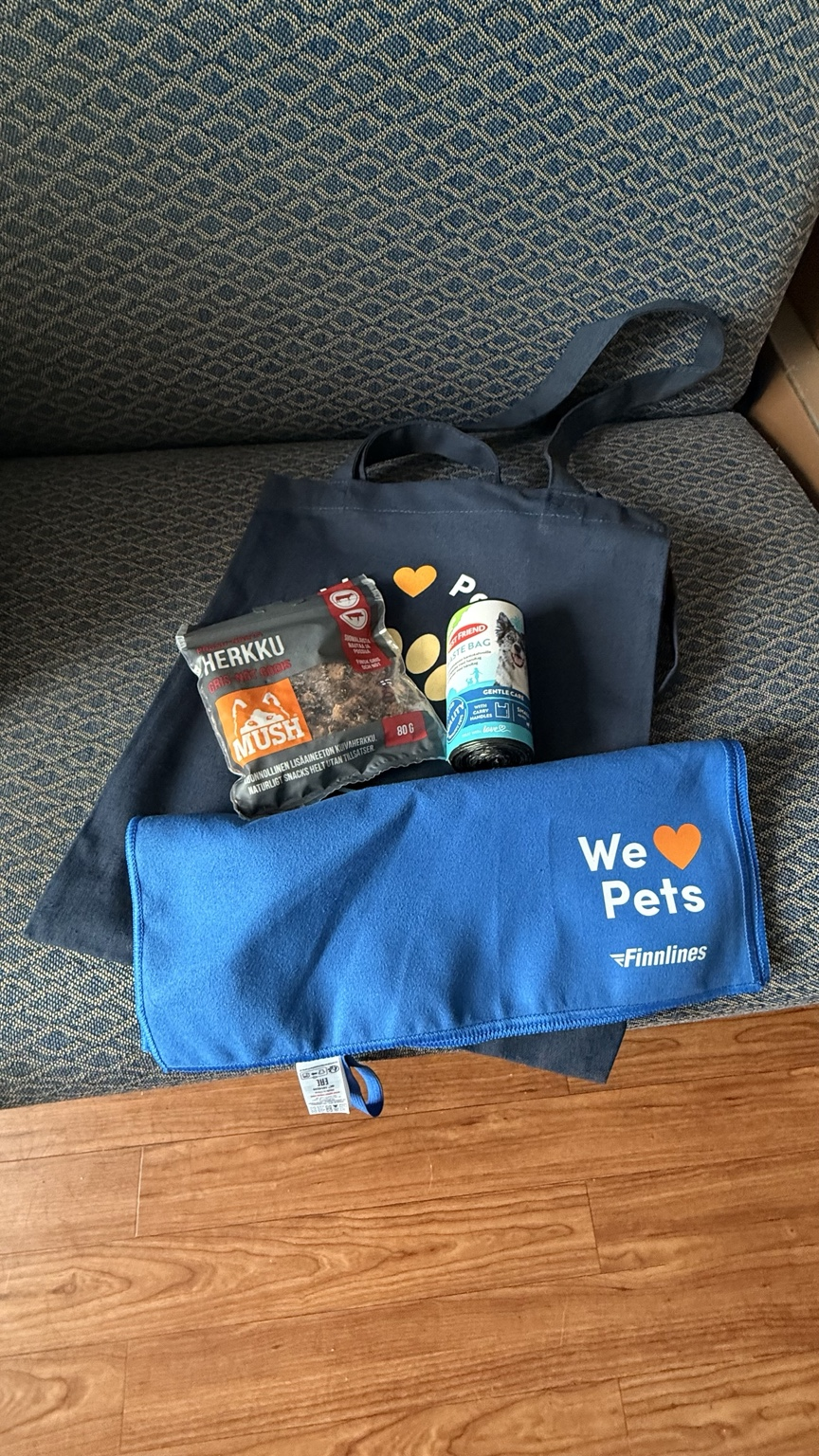 Willkommenspaket für Hunde bei Finnlines